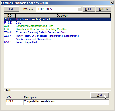 Clinical Setup Tables