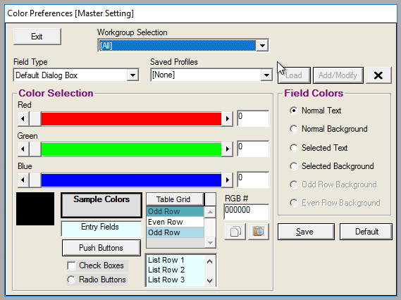 Guide to Setting Window Colors