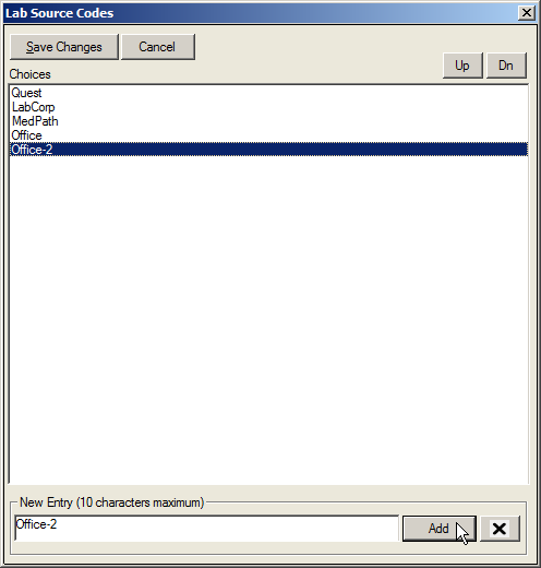 Clinical Setup Tables