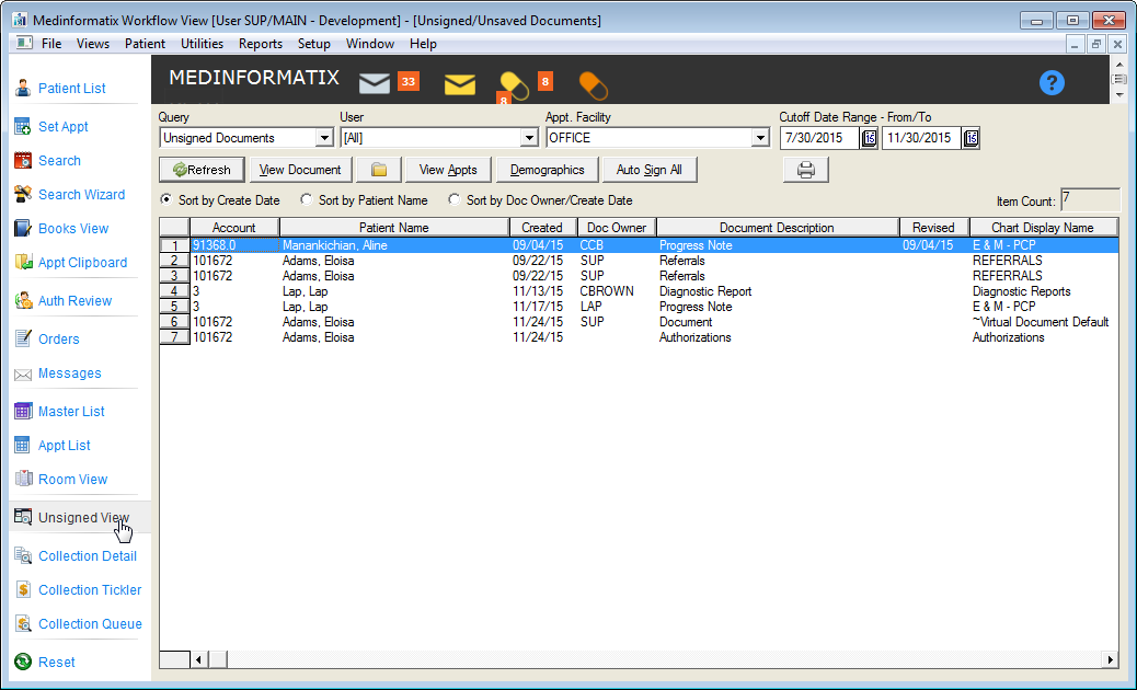 View Documents Example In System Document Repository